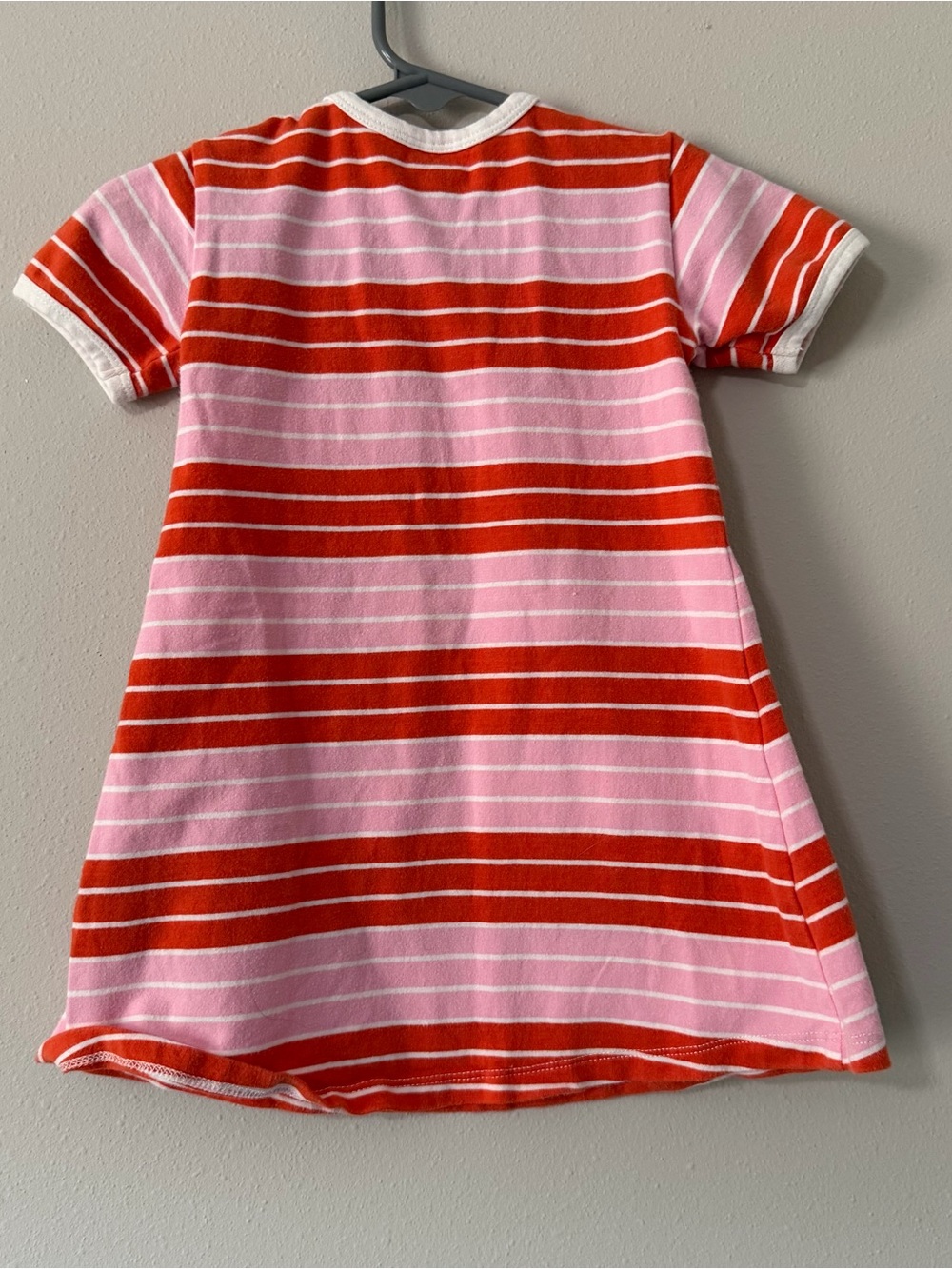Toobydoo New York Striped Play Dress Pink Orange Cotton Size 12-18M - Picture 6 of 6